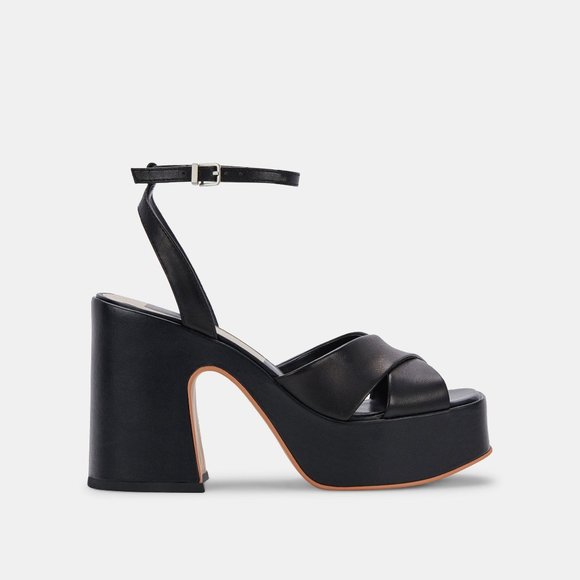 Dolce Vita Wessi Black Platform Heels - Picture 4 of 4